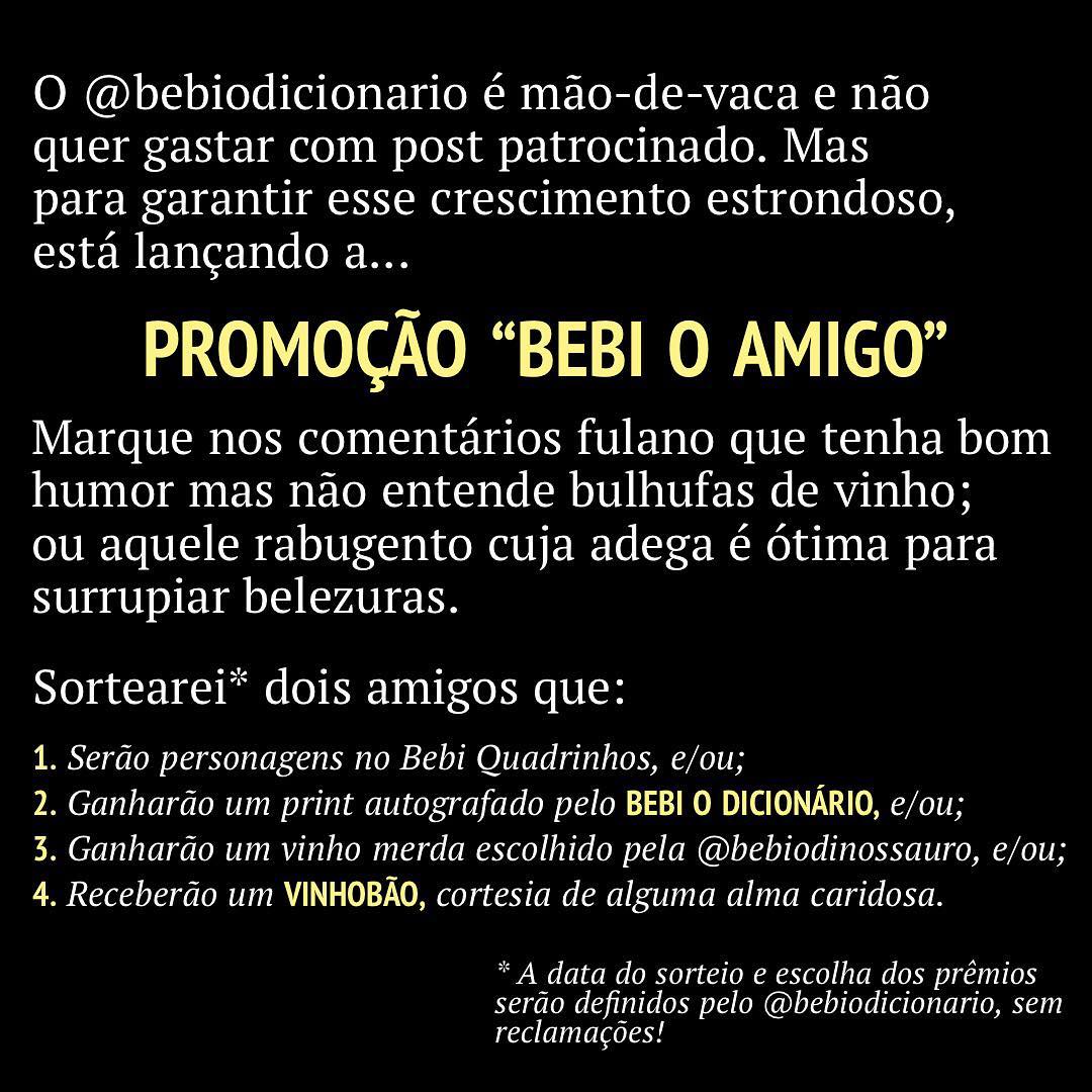 Promoção Bebi o Amigo