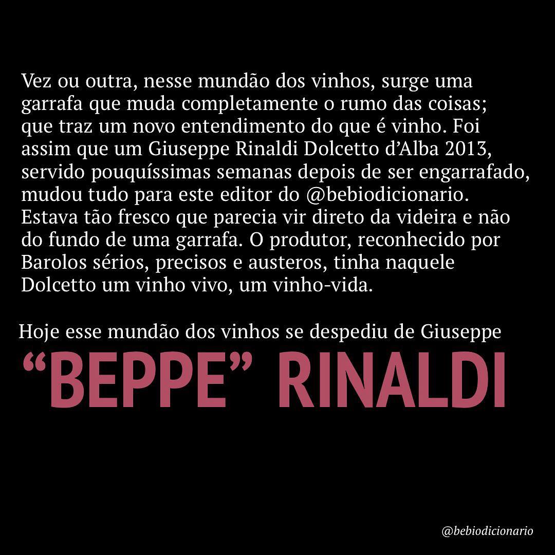 Adeus, Beppe Rinaldi