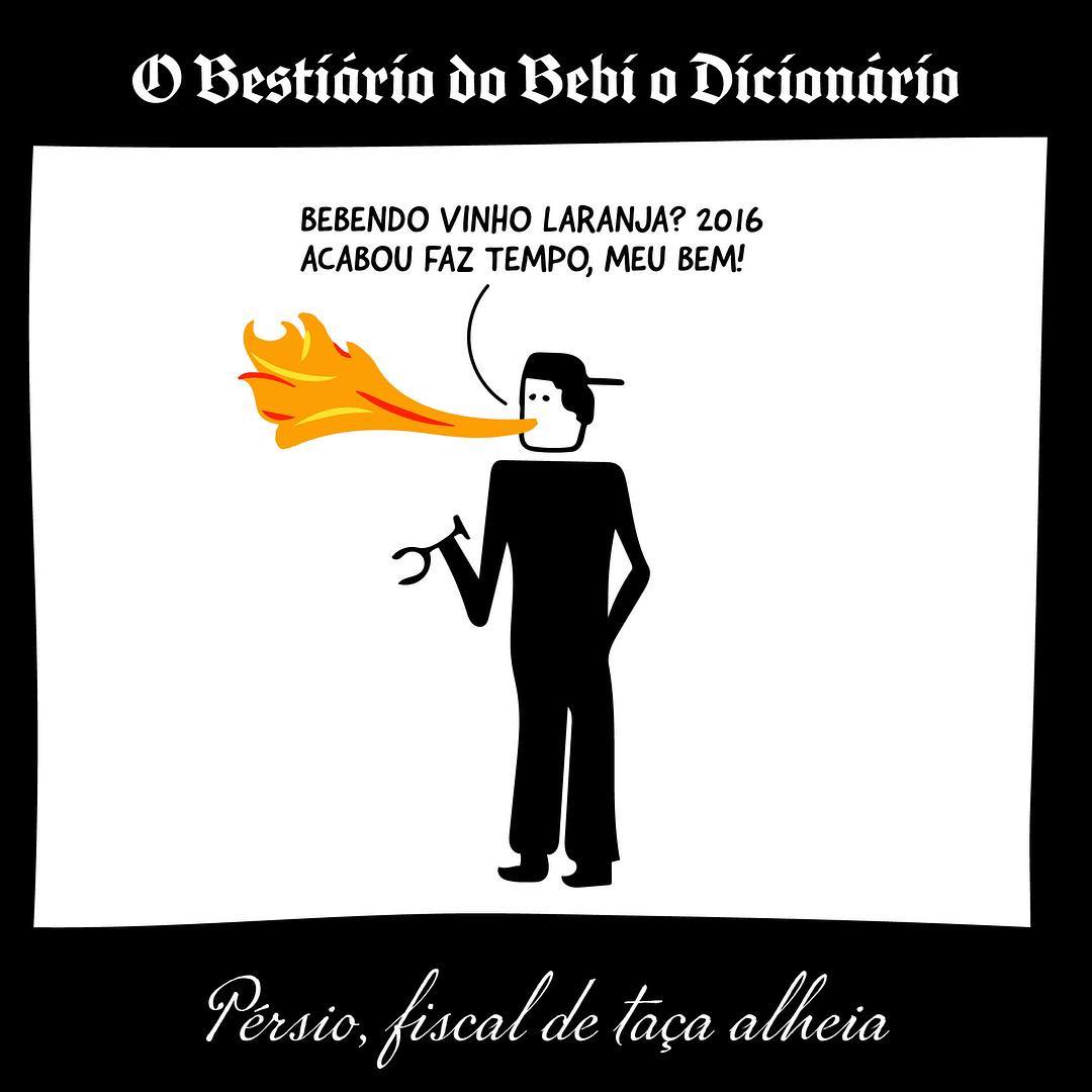 Pérsio, fiscal de taça alheia