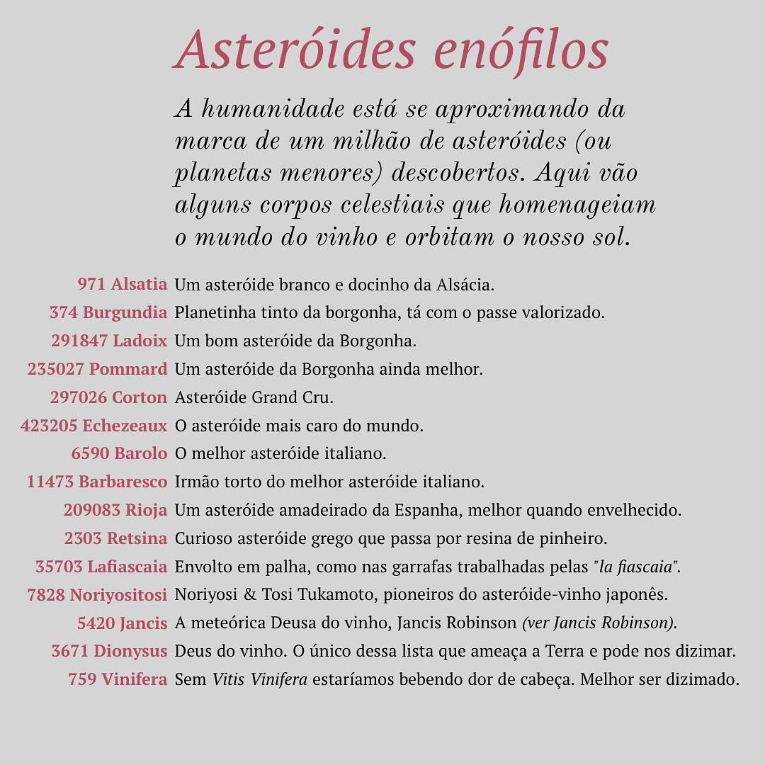 Asteróides Enófilos