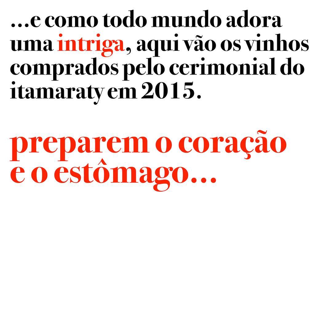 Vinhos comprados em 2015